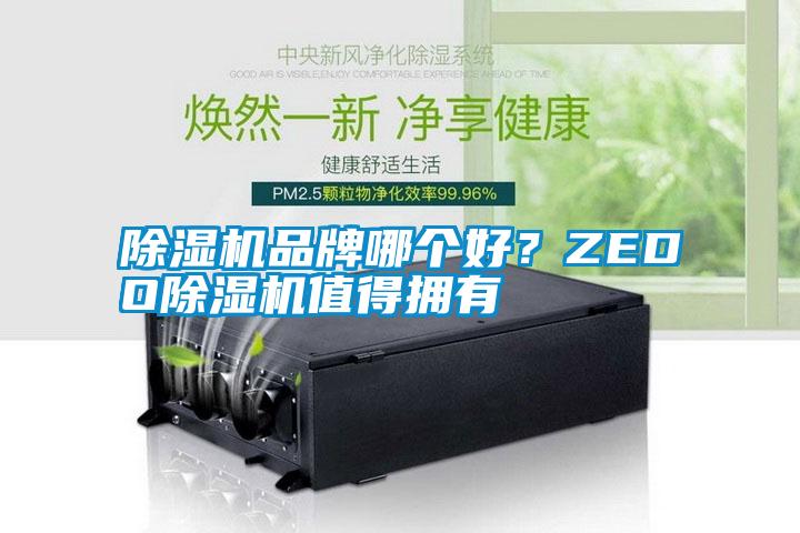 除濕機品牌哪個好？ZEDO除濕機值得擁有