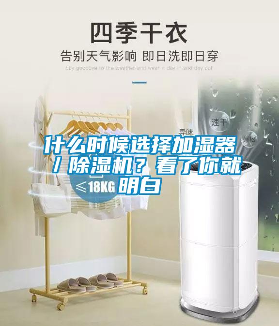 什么時候選擇加濕器／除濕機？看了你就明白