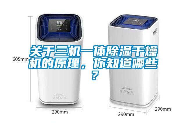 關于三機一體除濕干燥機的原理，你知道哪些？