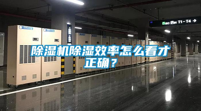 除濕機除濕效率怎么看才正確？