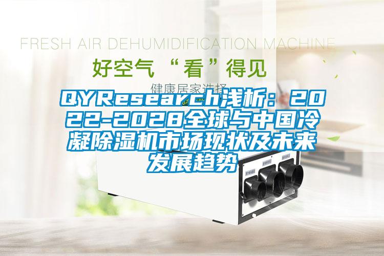 QYResearch淺析：2022-2028全球與中國冷凝除濕機市場現狀及未來發展趨勢