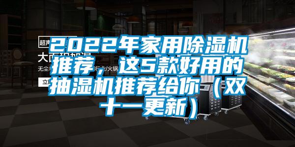 2022年家用除濕機推薦，這5款好用的抽濕機推薦給你（雙十一更新）