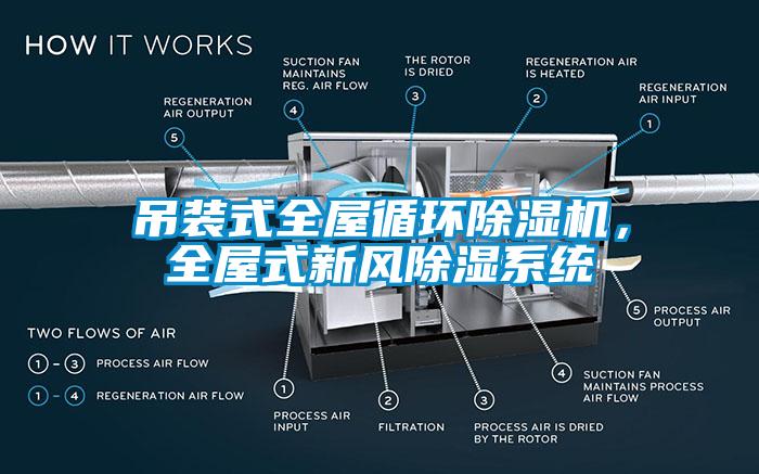 吊裝式全屋循環除濕機，全屋式新風除濕系統