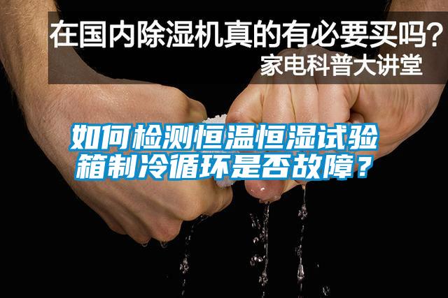 如何檢測恒溫恒濕試驗箱制冷循環是否故障？