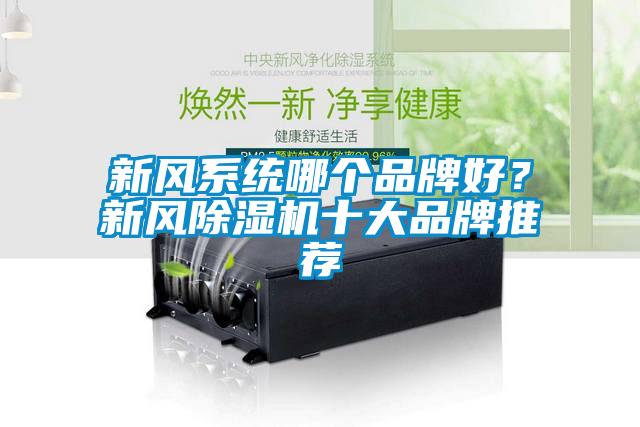 新風系統哪個品牌好？新風除濕機十大品牌推薦