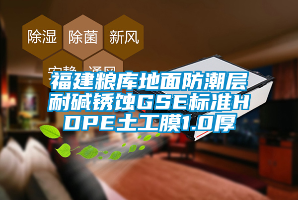 福建糧庫地面防潮層耐堿銹蝕GSE標準HDPE土工膜1.0厚