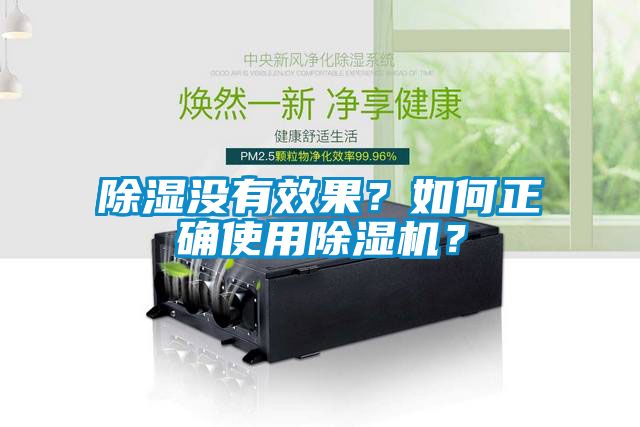 除濕沒有效果？如何正確使用除濕機？